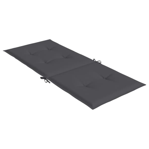 Stolsdynor 2 st antracit 120x50x2 cm tyg