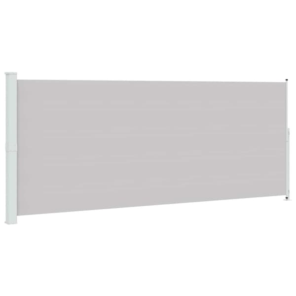 Infällbar sidomarkis 200x500 cm grå