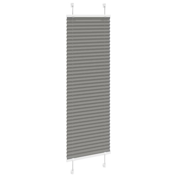 Plisserad persienn antracit 45x100cm tyg bredd 44,4cm polyester