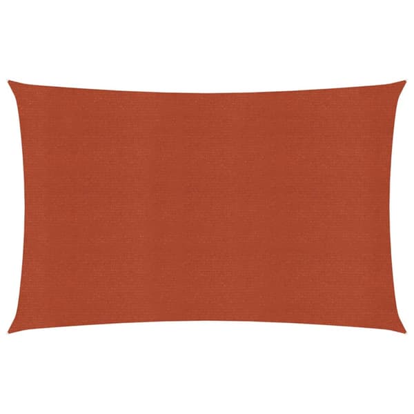 Solsegel 160 g/m² rektangulär terrakotta 3,5x5 m HDPE