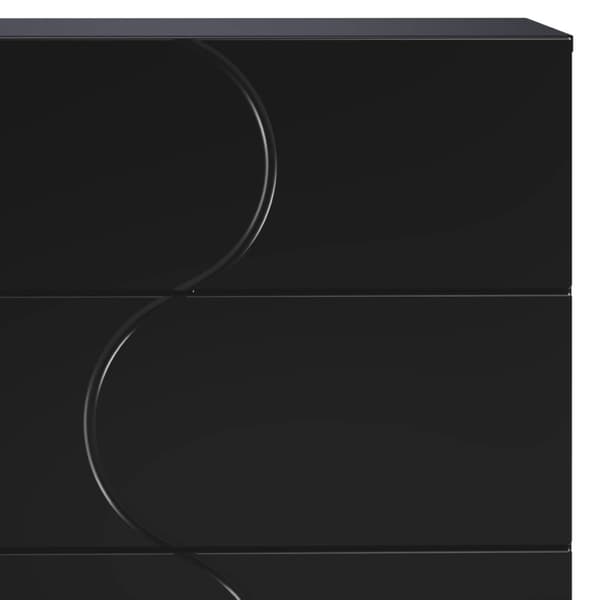 Sideboard Svart 70 x 38 x 75 cm Konstruerat trä
