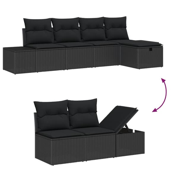 Soffset med kudde 5 pcs konstrotting