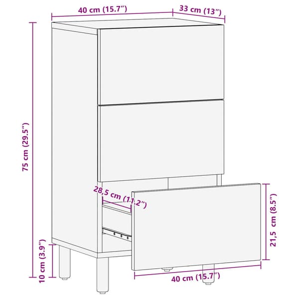 Sideboard 40 x 33 x 75 cm