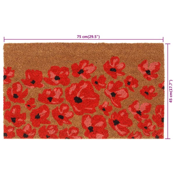 Dörrmatta naturell 45x75 cm tuftad kokos