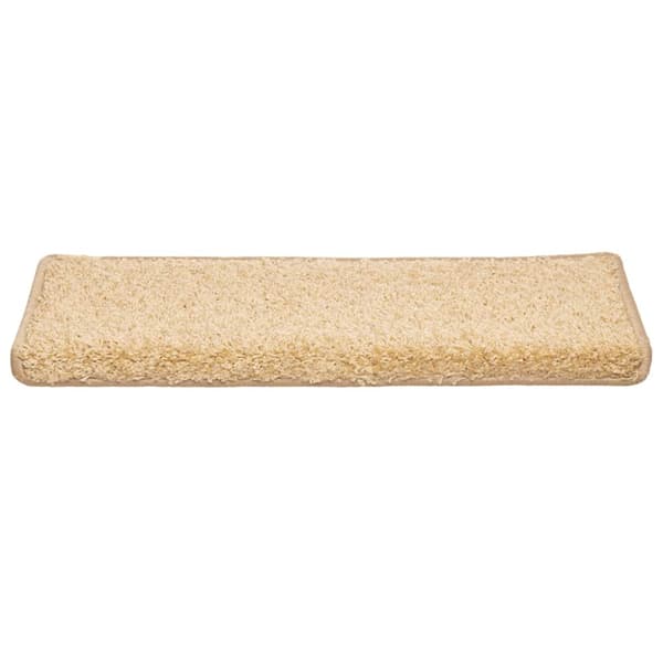 Trappmattor 30 st 65x21x4 cm krämfärgade rektangulära kanter