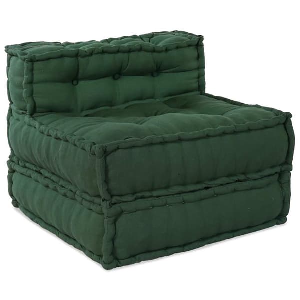 Modulär soffa grön 70x70x54 tyg