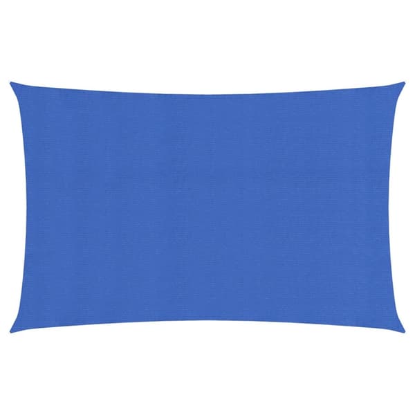 Solsegel 160 g/m² rektangulär blå 3x6 m HDPE