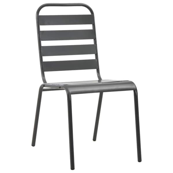 Trädgårdsmöbelset 9 pcs Antracit Pulverlackerad stål