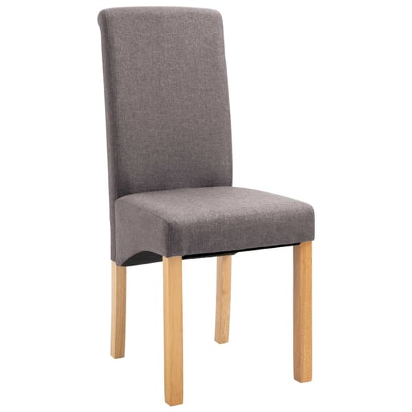 Matstolar 4 st taupe tyg