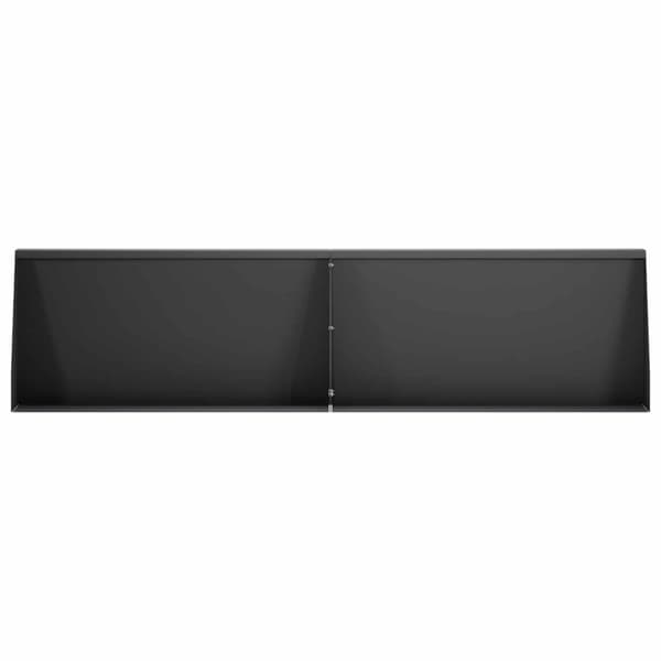 Stödvägg 2 st 80 x 12 x 30 cm Stål Svart