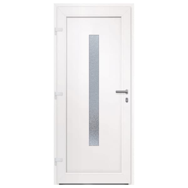 Ytterdörr vit 88x200 cm PVC