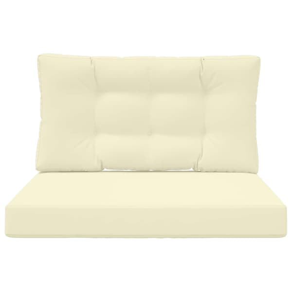 Utomhus Soffa Kudde 2 pcs Kräm Polyester