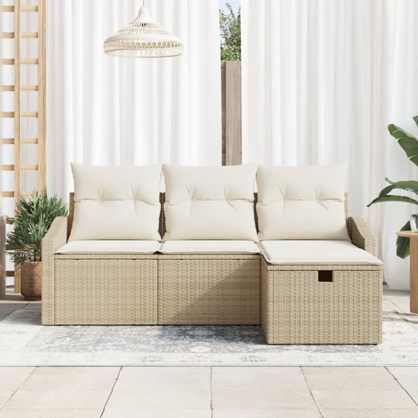 Soffset med kudde 4 pcs konstrotting