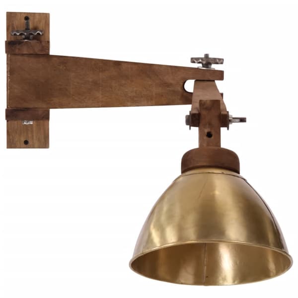 Vägglampa 25 W antik mässing E27
