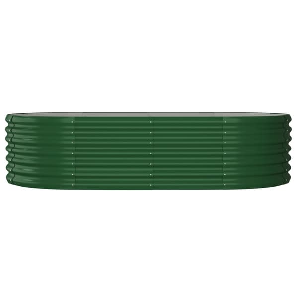 Odlingslåda galvaniserat stål 152x80x36 cm grön