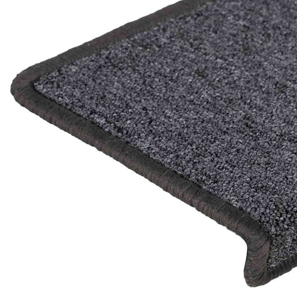 Trappmattor 30 st 65x21x4 cm mörkgrå rektangulär kant