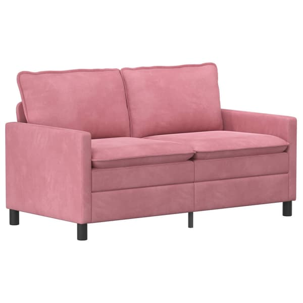 Soffset 2 pcs Rosa Sammet