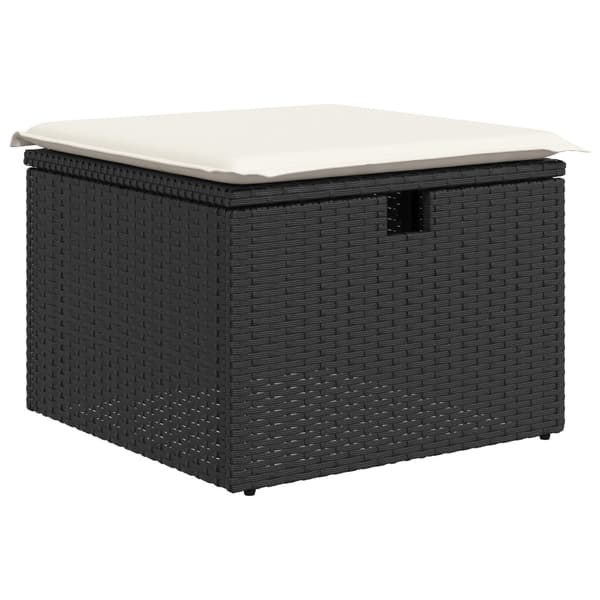 Trädgårdsoffset 4 st Svart konstrotting
