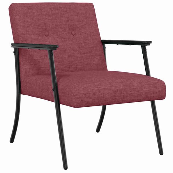 fåtölj Vinröd tyg