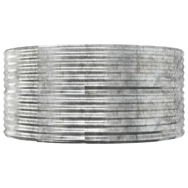 Odlingslåda silver 140x140x68 cm galvaniserat stål