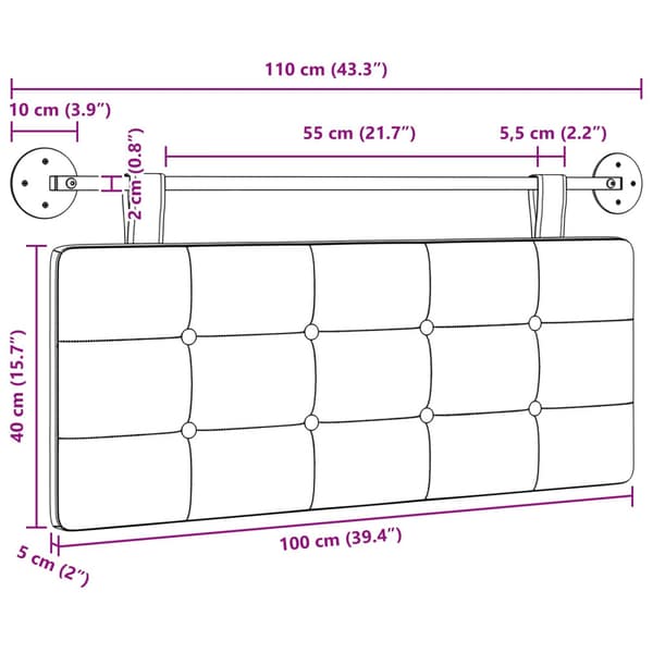 Hängande Huvudgavel tyg