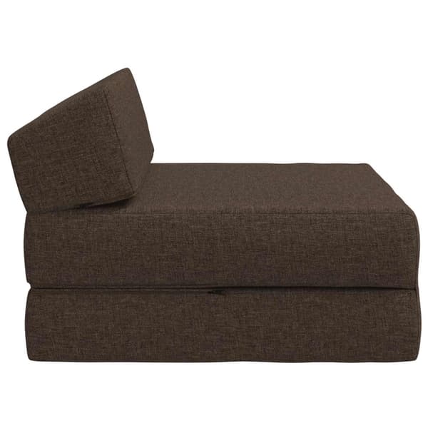 Fällbar Soffbed Taupe 60 x 70 x 41 cm Tyg