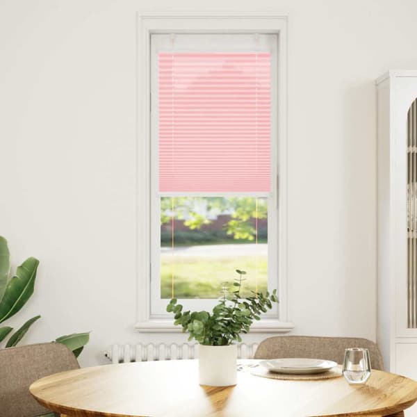 Plisserad persienn rosa 40x150 cm tyg bredd 39,4cm polyester