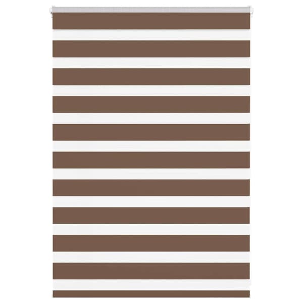 Rullgardin zebra brun 115x100 cm tyg bredd 110,9 cm polyester