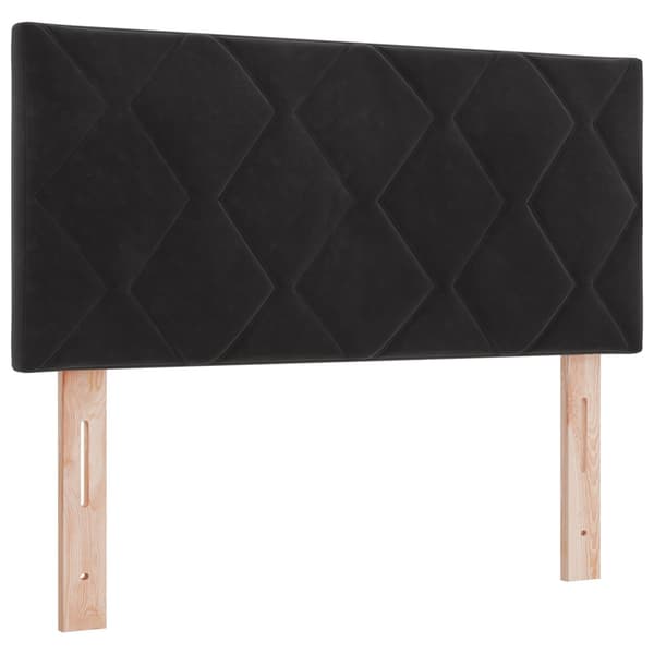 Huvudgavel Svart 100 cm Sammet