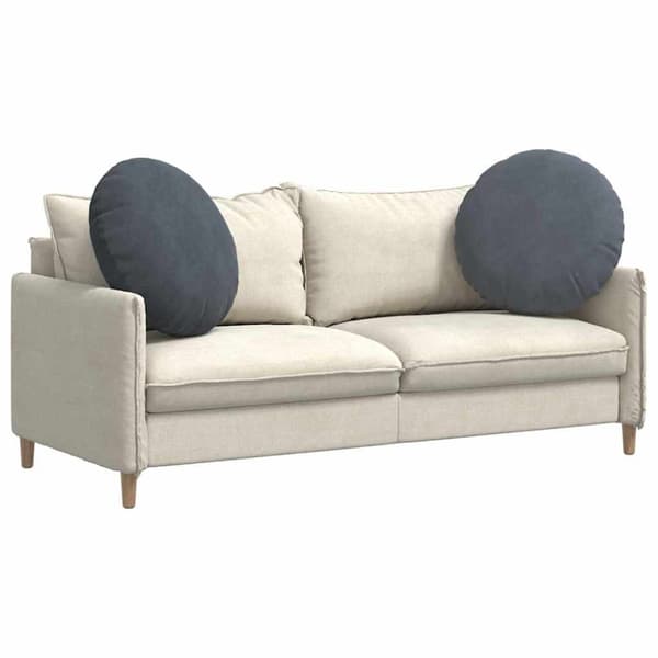 Sittkuddar 2 pcs Mörkgrå Ø60 x 21 cm Sammet