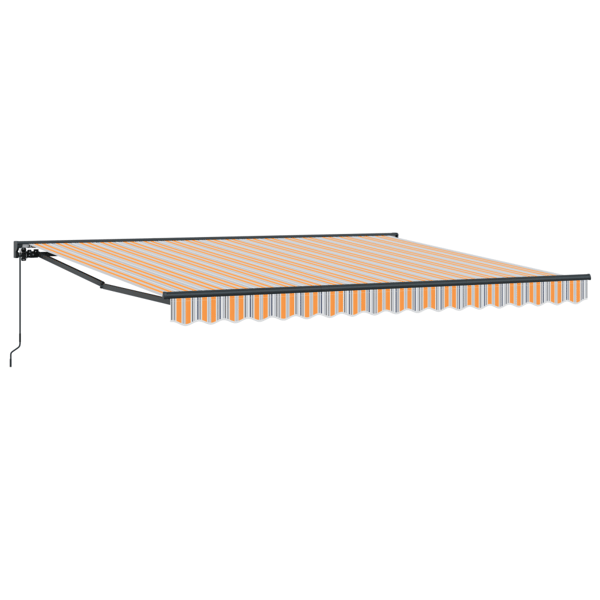 Markisram Blå och Orange 400 × 300 cm