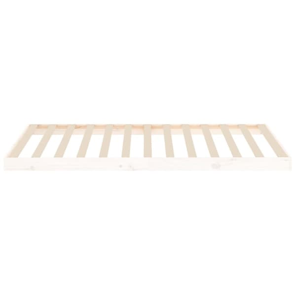 Sängram vit 100x200 cm massiv furu