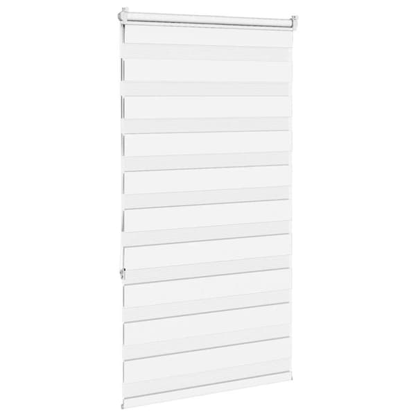 Rullgardin zebra vit 80x150 cm tyg bredd 75,9 cm polyester