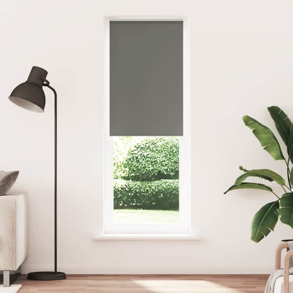 Rullgardin mörkläggning grå 80x210 cm tyg bredd 75,7 cm