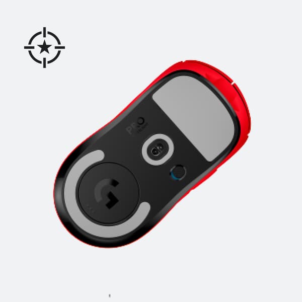 Logitech G Pro X Superlight datormöss högerhand RF Trådlös Optisk 25600 DPI