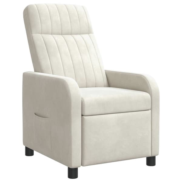 Recliner Gräddvit Sammet (V)