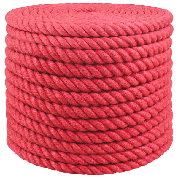 Juterep Röd 100% Tossa jute