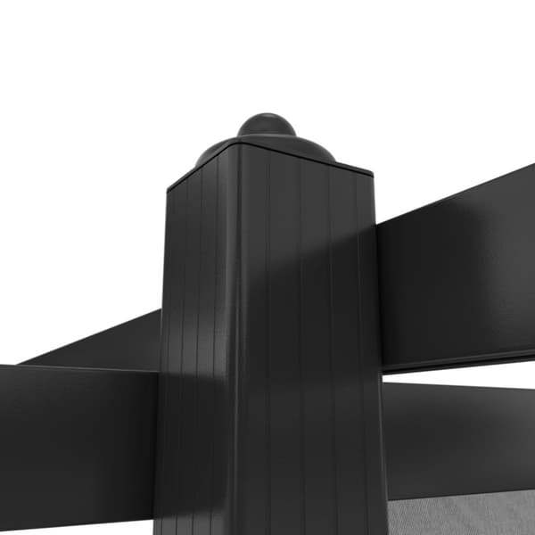Paviljong med infällbart tak 4x3 m antracit