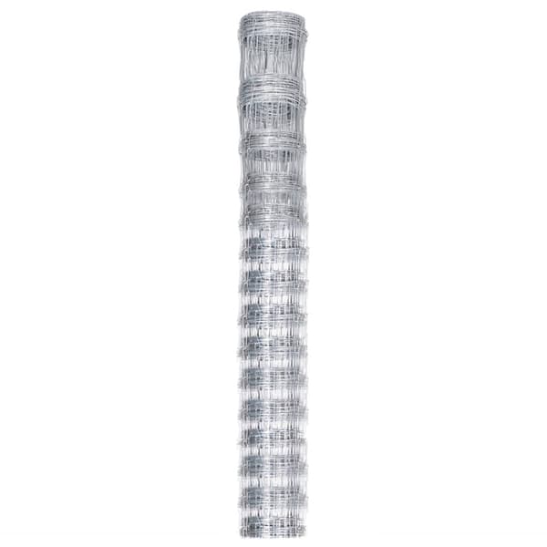 Trädgårdsstängsel galvaniserat stål 50x1,6 m silver