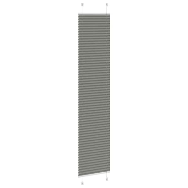 Plisserad persienn antracit 45x200cm tyg bredd 44,4cm polyester