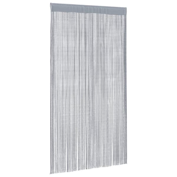 Stränggardiner 2 st ljusgrå 140x250 cm