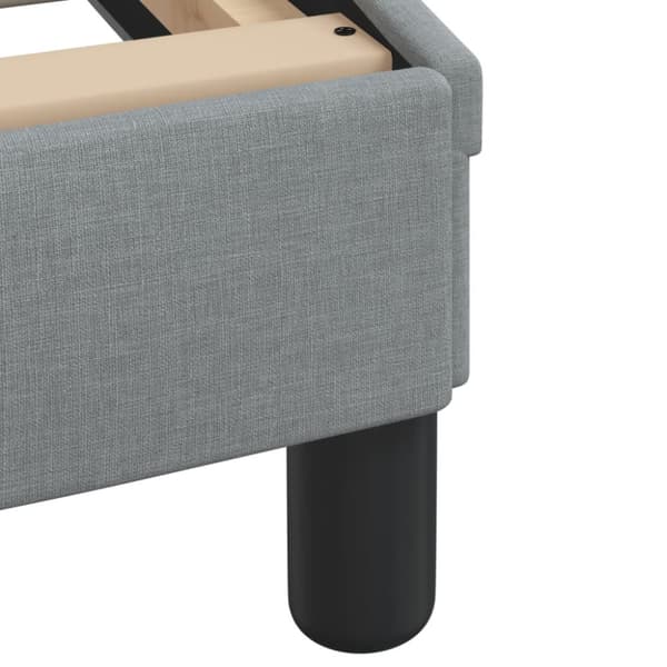 Bed Frame "Dover" Light Grey 140x200 cm Fabric