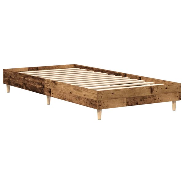 Sängram Gammalt trä 80 x 200 cm Konstruerat trä