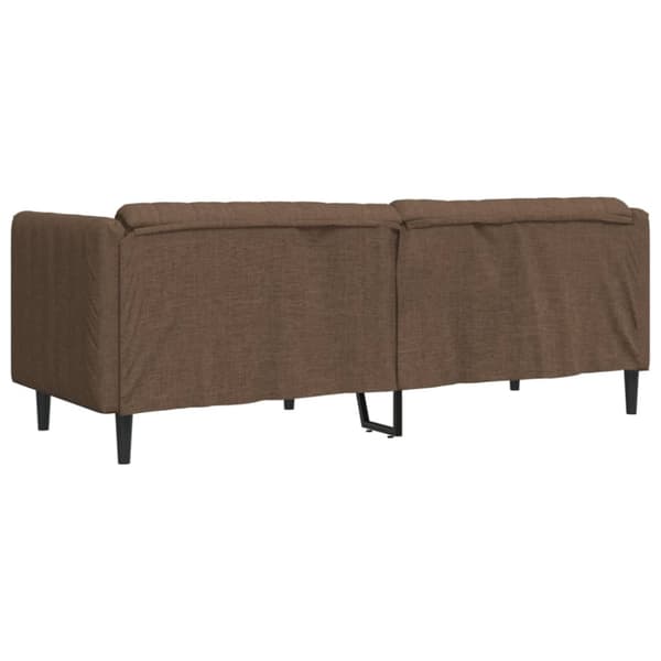 Soffa 3-sits brun konstmocka