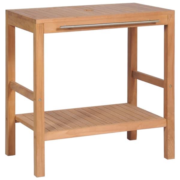 Badrumsunderskåp massiv teak 74x45x75 cm