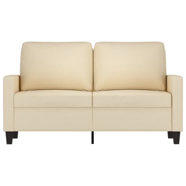 2-sitssoffa gräddvit 120 cm tyg