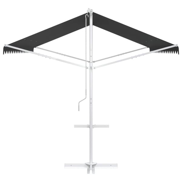 Fristående markis Antracit 4 × 3 m Polyester