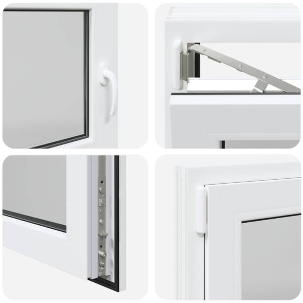 Källarfönster RISOR 120 x 50 cm PVC och glas