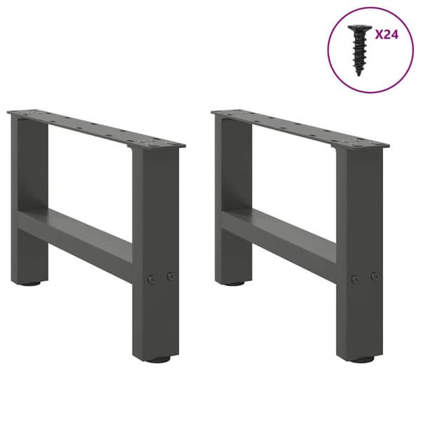 Soffbordsben antracit 2 st 50x(30-31) cm stål