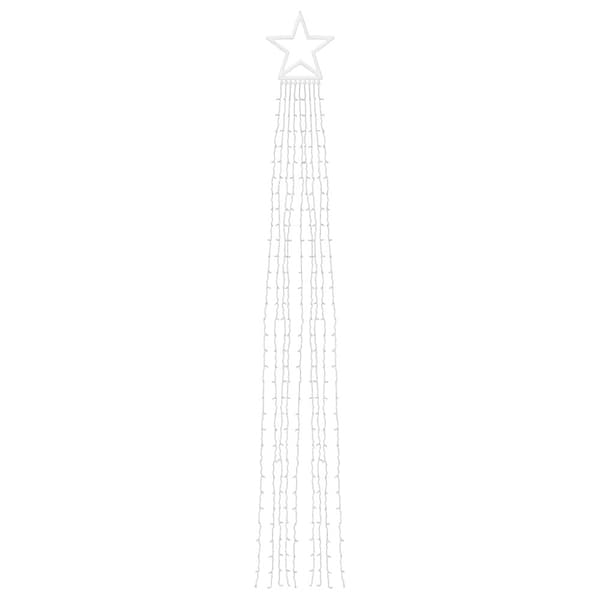 Julgransbelysning 320 LED kallvit 375 cm